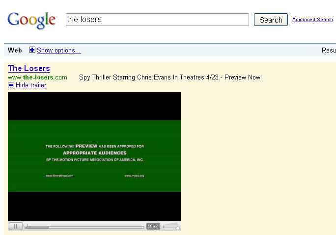 Video Extensions Example