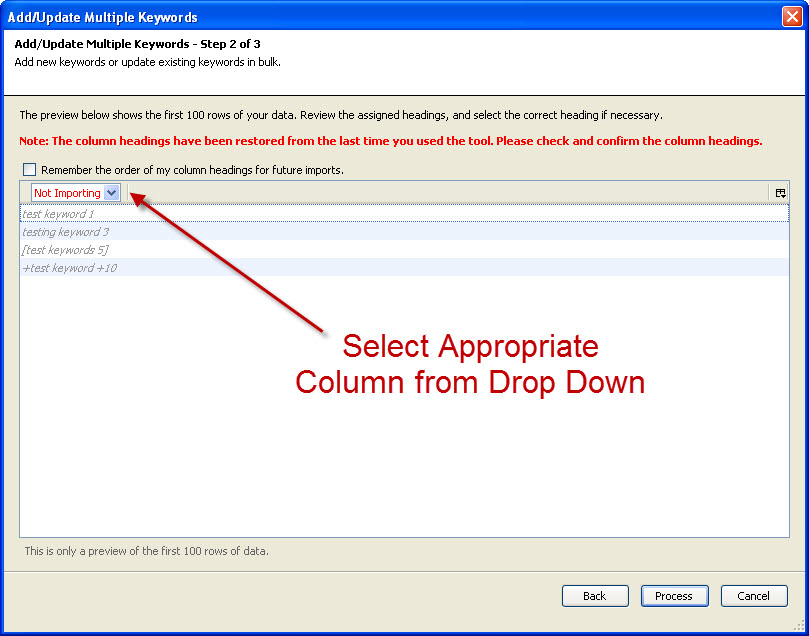 Multiple Changes Step 2
