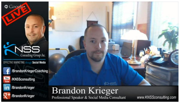 Example of a customized Google Hangout on Air Lower Third.