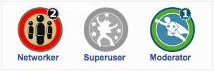 Huffington Post badges that active readers can earn.