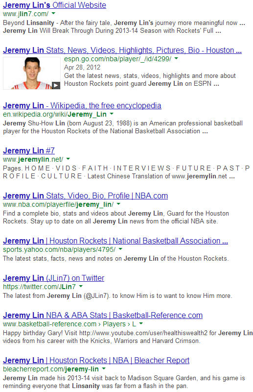Including the person’s name in the title can help show up in the search engine rankings.